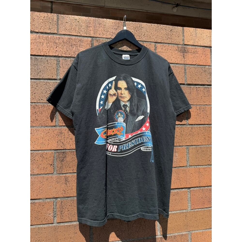 2004 Ozzfest Ozzy Osbourne for President Y2K Vintage Tee Shirt Spirit of 666 - Picture 3 of 6